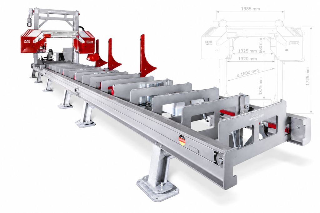 SERRA AFRICA XE135/160 - scierie fixe à grumes pour gros bois
